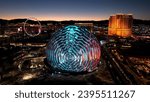 Small photo of Las Vegas, Nevada, United States - 12.1.2023 - Sphere At Nevada In Las Vegas United States. Editorial Special Selection. Landmark Tourism Travel.