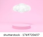 cloud with podium display stand ... | Shutterstock . vector #1769720657