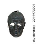 Ancient Metallic Black Mask Of...
