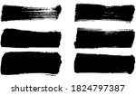 set of vector brush strokes.... | Shutterstock .eps vector #1824797387