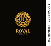 royal logo letter k  design... | Shutterstock .eps vector #1378497071