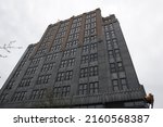 Small photo of Elizabeth, New Jersey, USA - May 8, 2022: Exterior of the Hersch Tower