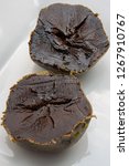 Small photo of Black sapote otherwise known as chocolate pudding fruit