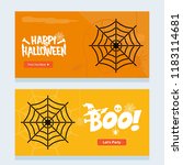 happy halloween invitation... | Shutterstock .eps vector #1183114681