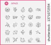 space hand drawn icons set for... | Shutterstock .eps vector #1371072554