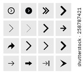 next arrow icon set. simple... | Shutterstock .eps vector #258787421