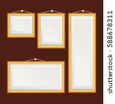 blank picture frame template... | Shutterstock .eps vector #588678311