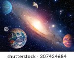 Astrology astronomy earth moon space big bang solar system planet creation. Elements of this image furnished by NASA.