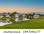 Houses on lakeside in a beautiful golf estate in Robertson South Africa