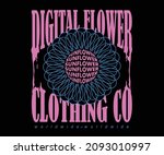 digital flowers  flower t shirt ...