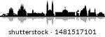 wiesbaden city skyline vector... | Shutterstock .eps vector #1481517101