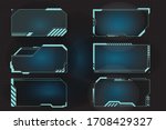 futuristic hud frames for call... | Shutterstock .eps vector #1708429327