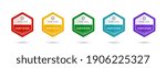 set of company training badge... | Shutterstock .eps vector #1906225327