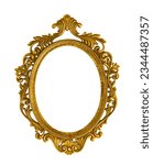Golden oval baroque style...