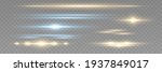 red horizontal lens flares pack.... | Shutterstock .eps vector #1937849017