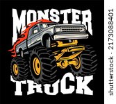 Monster Truck Vector Logo...