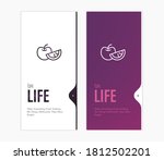 fruits on elegant purple... | Shutterstock .eps vector #1812502201