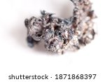 Small photo of unwrought silver ore, unrefined metal in a lump