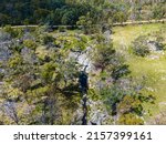 An aerial view of Old Woman Swamp near Torrington, NSW, Australia