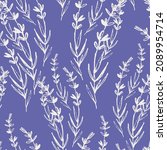 Seamless Pattern With Lavender...