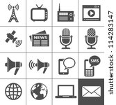 media icons. simplus series.... | Shutterstock .eps vector #114283147