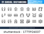 vector of 21 social distancing  ... | Shutterstock .eps vector #1775926037