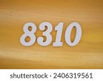 Small photo of The golden yellow painted wood panel for the background, number 8310, is made from white painted wood.