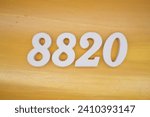 Small photo of The golden yellow painted wood panel for the background, number 8820, is made from white painted wood.