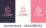 love shop logo designs template ... | Shutterstock .eps vector #1816288151