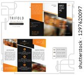 finance brochure with gradient... | Shutterstock .eps vector #1297620097