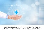 medicine doctor with medical... | Shutterstock .eps vector #2042400284