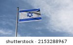 Israeli Flag With The Star Of...