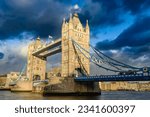 Tower Bridge is a Grade I listed combined bascule and suspension bridge in London, built between 1886 and 1894, designed by Horace Jones and engineered by John Wolfe Barry