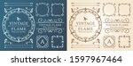 vintage frame design  elegant... | Shutterstock .eps vector #1597967464