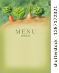frame for vegetarian or organic ... | Shutterstock . vector #1287172321