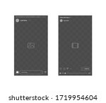 smartphone screen. instagram... | Shutterstock .eps vector #1719954604