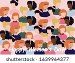 march 8  international women's... | Shutterstock .eps vector #1639964377