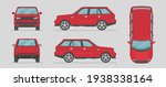 vector suv. red car from... | Shutterstock .eps vector #1938338164