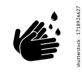 hand wash icon symbol vector.... | Shutterstock .eps vector #1718926627
