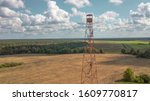 Aerial View Fire Watch Tower In ...