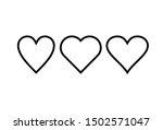 heart line isolated on white... | Shutterstock .eps vector #1502571047
