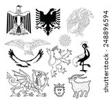  coat of arms elements set ... | Shutterstock .eps vector #248896594