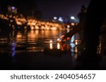 Small photo of Deepotsav in Ayodhya, Uttar Pradesh, India. 23 October 2022, Ayodhya. Ten lakhs oil lapms(diyas) got lit up on this day with selective focus ad copy space. Ayodhya Shri Ram birth place.