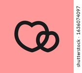 design template for love icons... | Shutterstock .eps vector #1636074097