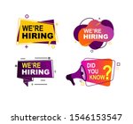 we are hiring  did you know... | Shutterstock .eps vector #1546153547