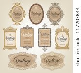 vintage labels | Shutterstock .eps vector #117207844