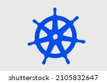 blue hand wheel  kubernetes... | Shutterstock . vector #2105832647