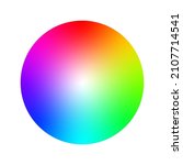 color wheel or color circle for ... | Shutterstock . vector #2107714541