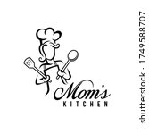mom kitchen logo vector... | Shutterstock .eps vector #1749588707