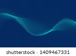   beautiful wave shaped array... | Shutterstock .eps vector #1409467331